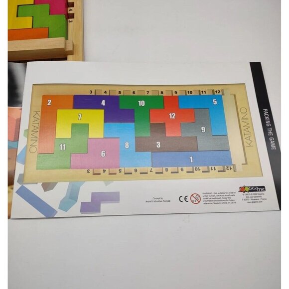 Katamino Wooden Strategy Game Gigamic Logic Puzzle Math 500 Challenges Perrilot - Picture 5 of 8